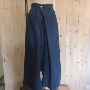 RNA JAPANESE BRAND Wide Leg Front - Skirt In Back